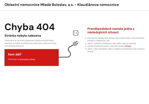 Zobrazit webové stránky Retinální poradna - Klaudiánova nemocnice