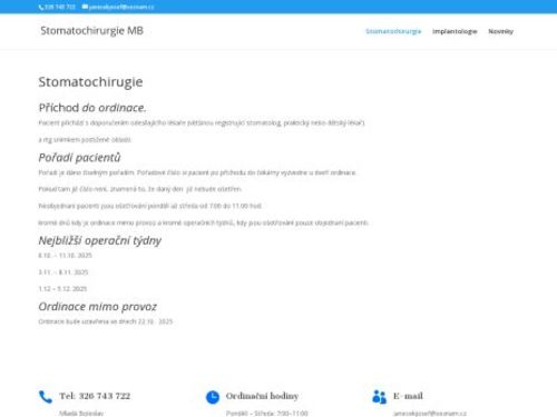 Stomatochirurgická ambulance - MUDr. Josef Janeček