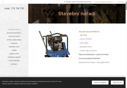 Zobrazit webové stránky Půjčovna nářadí Hlína