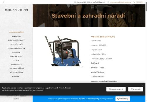 Zobrazit webové stránky Půjčovna nářadí Hlína