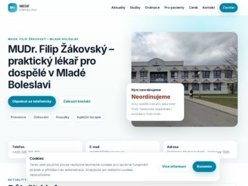 Praktický lékař pro dospělé - MUDr. Filip Žákovský