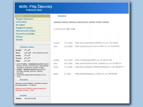 Praktický lékař pro dospělé - MUDr. Filip Žákovský