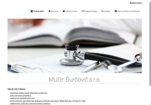Zobrazit webové stránky Praktický lékař pro dospělé - MUDr. Jaroslav Ďurčovič