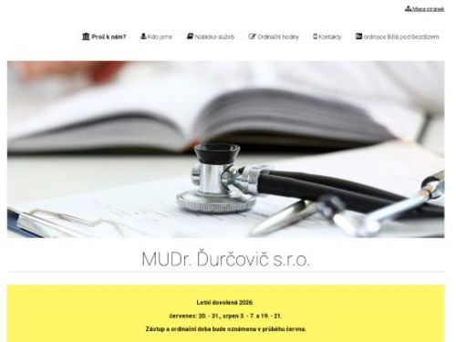 Praktický lékař pro dospělé - MUDr. Jaroslav Ďurčovič