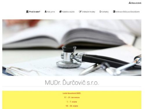 Praktický lékař pro dospělé - MUDr. Jaroslav Ďurčovič