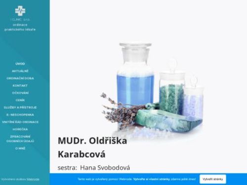 Praktický lékař pro dospělé a interní ambulance I CLINIC s.r.o. - MUDr. Oldřiška Karabcová