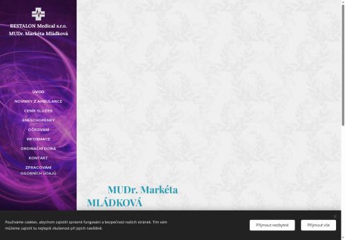 Zobrazit webové stránky Praktický lékař pro dospělé RESTALON Medical s.r.o. - MUDr. Markéta Mládková