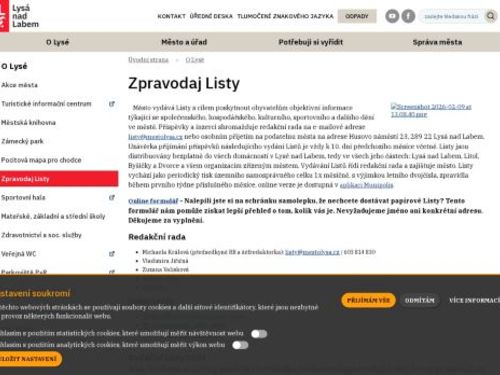 Listy - Lysá nad Labem