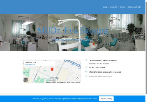 Zobrazit webové stránky Stomatologická ordinace - MUDr. Eva Skoupá