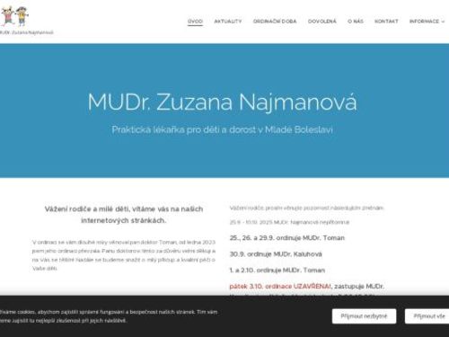 Praktický lékař pro děti a dorost - MUDr. Zuzana Najmanová