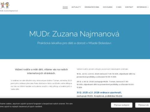 Praktický lékař pro děti a dorost - MUDr. Zuzana Najmanová