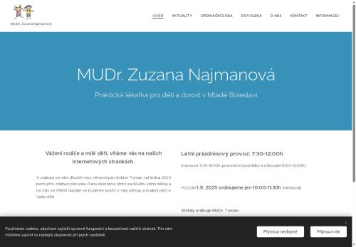 Zobrazit webové stránky Praktický lékař pro děti a dorost - MUDr. Zuzana Najmanová