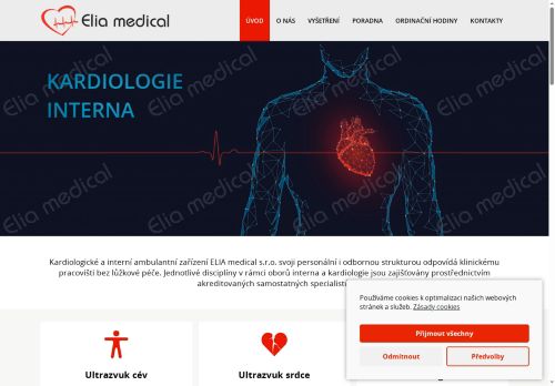 Zobrazit webové stránky Kardiologická ambulance - ELIA medical