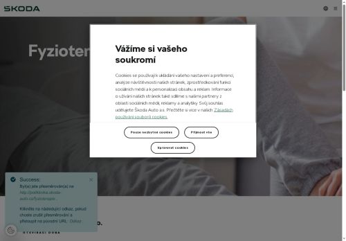 Zobrazit webové stránky Fyzioterapie - Poliklinika Škoda