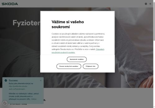 Zobrazit webové stránky Fyzioterapie - Poliklinika Škoda