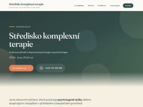 Ordinace klinické a dopravní psychologie a psychoterapie Středisko komplexní terapie s.r.o. - PhDr. Jana Pichová