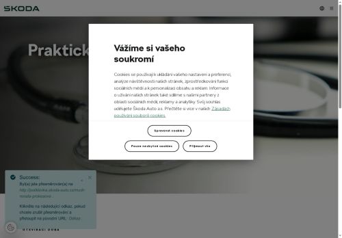 Zobrazit webové stránky Praktický lékař pro dospělé Škoda Auto a.s. - MUDr. Renata Prokešová