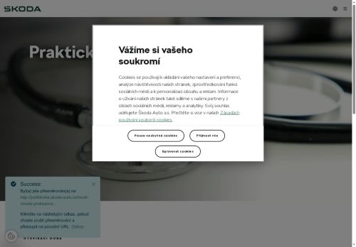 Zobrazit webové stránky Praktický lékař pro dospělé Škoda Auto a.s. - MUDr. Renata Prokešová