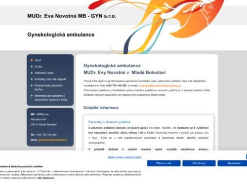 Gynekologická ambulance MB - GYN s.r.o. - MUDr. Eva Novotná