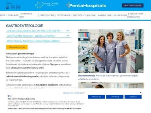 Gastroenterologická ambulance - Klinika Dr. Pírka