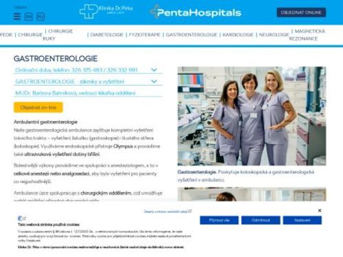 Gastroenterologická ambulance - Klinika Dr. Pírka