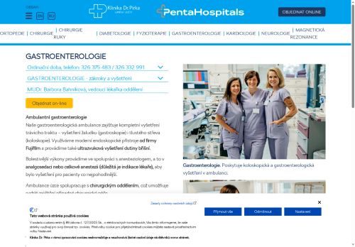 Zobrazit webové stránky Gastroenterologická ambulance - Klinika Dr. Pírka