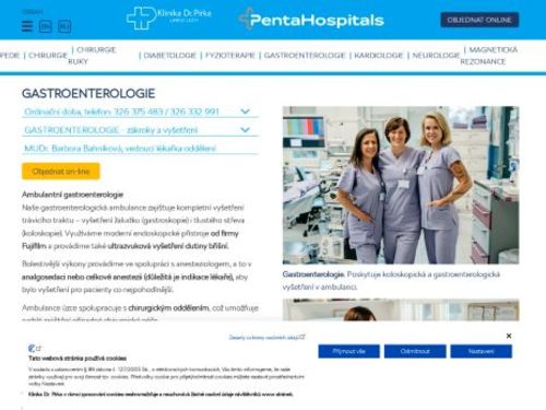 Gastroenterologická ambulance - Klinika Dr. Pírka