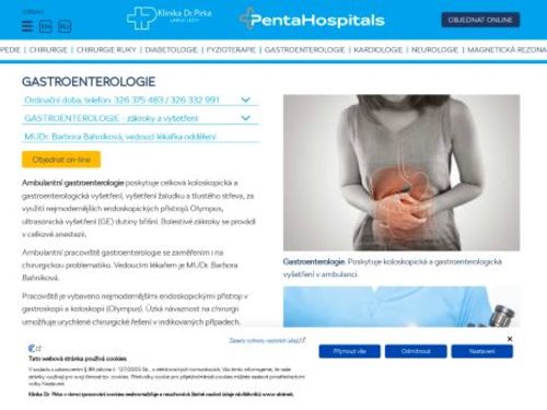 Gastroenterologická ambulance - Klinika Dr. Pírka