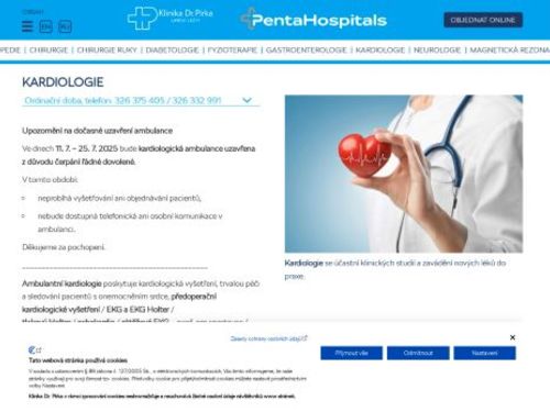 Kardiologická ambulance - Klinika Dr. Pírka