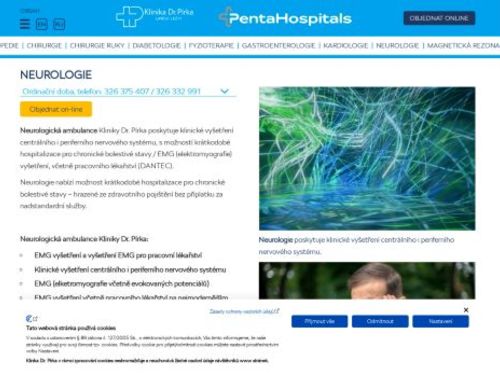 Neurologická ambulance Klinika Dr. Pírka - MUDr. Věra Najmonová, MUDr. Jana Horáková