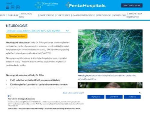 Neurologická ambulance Klinika Dr. Pírka - MUDr. Věra Najmonová, MUDr. Jana Horáková