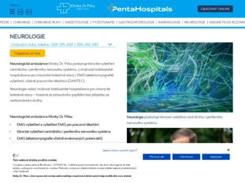 Neurologická ambulance Klinika Dr. Pírka - MUDr. Věra Najmonová, MUDr. Jana Horáková