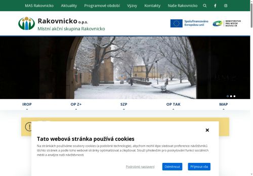 Webové stránky Rakovnicko o.p.s., Rakovník