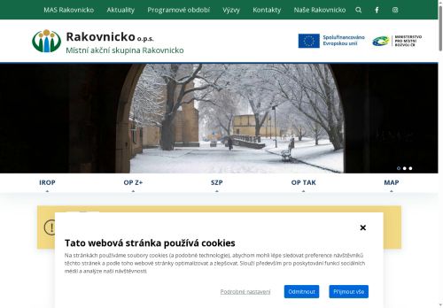 Webové stránky Rakovnicko o.p.s., Rakovník