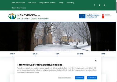 Webové stránky Rakovnicko o. p. s., Rakovník