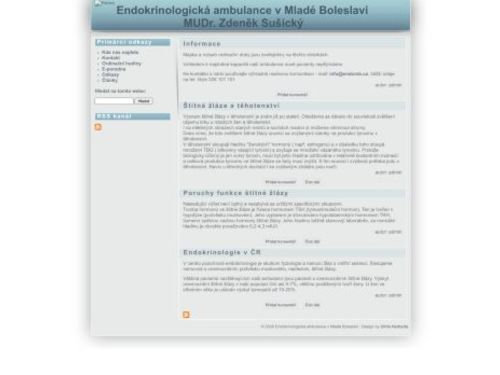 Endokrinologická ambulance - MUDr. Zdeněk Sušický