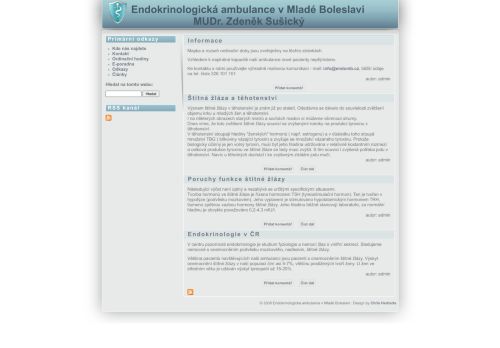 Zobrazit webové stránky Endokrinologická ambulance - MUDr. Zdeněk Sušický