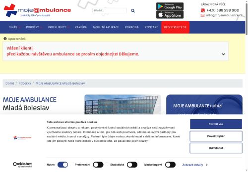 Zobrazit webové stránky Praktický lékař pro dospělé MOJE AMBULANCE