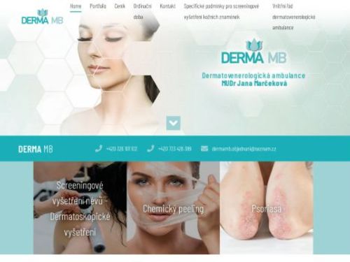 Kožní ambulance DERMA MB - MUDr. Jana Marčeková