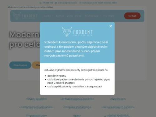 Zubní ordinace FOXDENT - MDDr. Tereza Schánilcová, MDDr. Veronika Hlavatá, MDDr. Kateřina Čermáková, MDDr. František Lederer