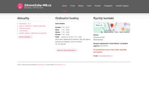 Zubní ordinace - MDDr. Markéta Hoffmanová