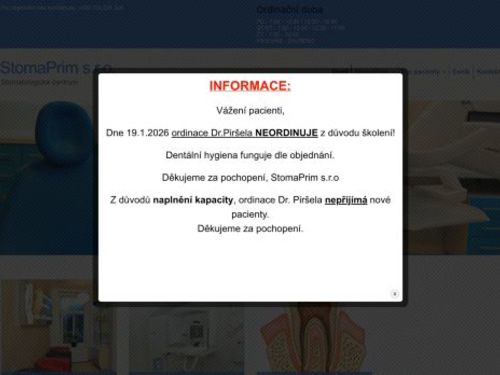 Stomatologické centrum StomaPrim s.r.o. - MUDr. MDDr. Karel Piršel