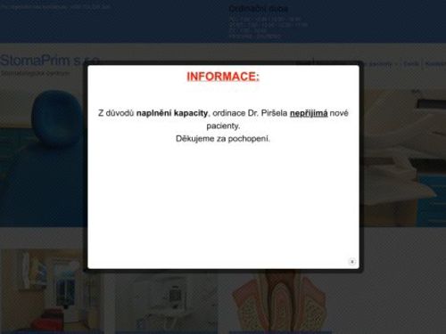 Stomatologické centrum StomaPrim s.r.o. - MUDr. MDDr. Karel Piršel