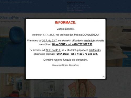 Stomatologické centrum StomaPrim s.r.o. - MUDr. MDDr. Karel Piršel
