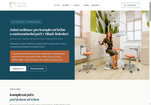 Zobrazit webové stránky Stomatologie MOJE ZUBNÍ s.r.o. - MUDr. Kristýna Školová, MUDr. Hana Nováková
