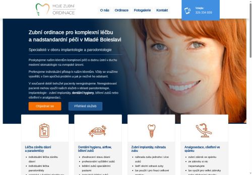 Zobrazit webové stránky Stomatologie MOJE ZUBNÍ s.r.o. - MUDr. Kristýna Školová, MUDr. Hana Nováková
