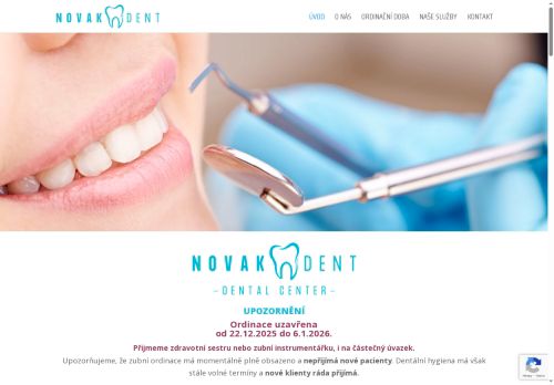Zobrazit webové stránky Stomatologie NovakDent - MUDr. Jaroslav Novák