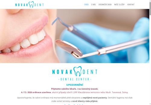 Zobrazit webové stránky Stomatologie NovakDent - MUDr. Jaroslav Novák