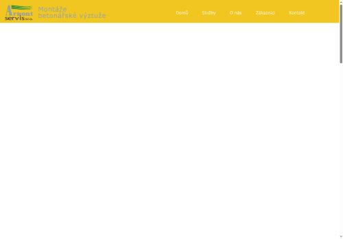 Webové stránky ARMONT SERVIS s.r.o., Praha