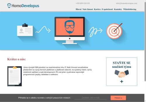 HOMO DEVELOPUS s.r.o. nabízí práci na pozici Product Owner v obci Praha